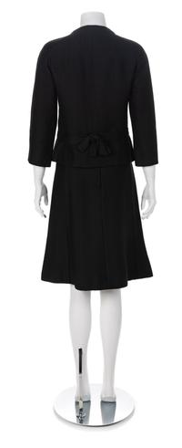 Returned to Owner Christian Dior Black Jacket and Skirt, 1950s No size label