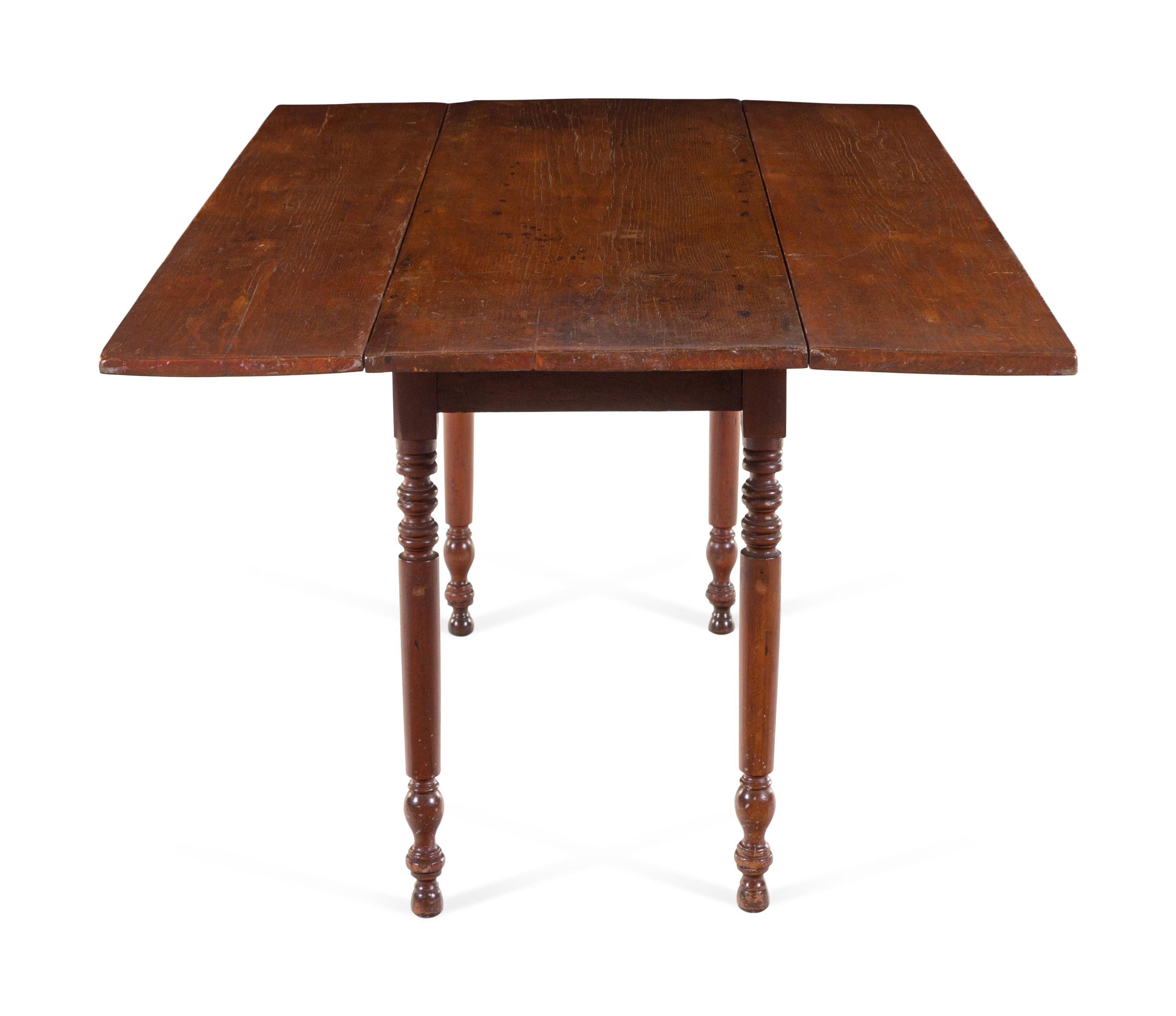An American Pine Drop Leaf Table