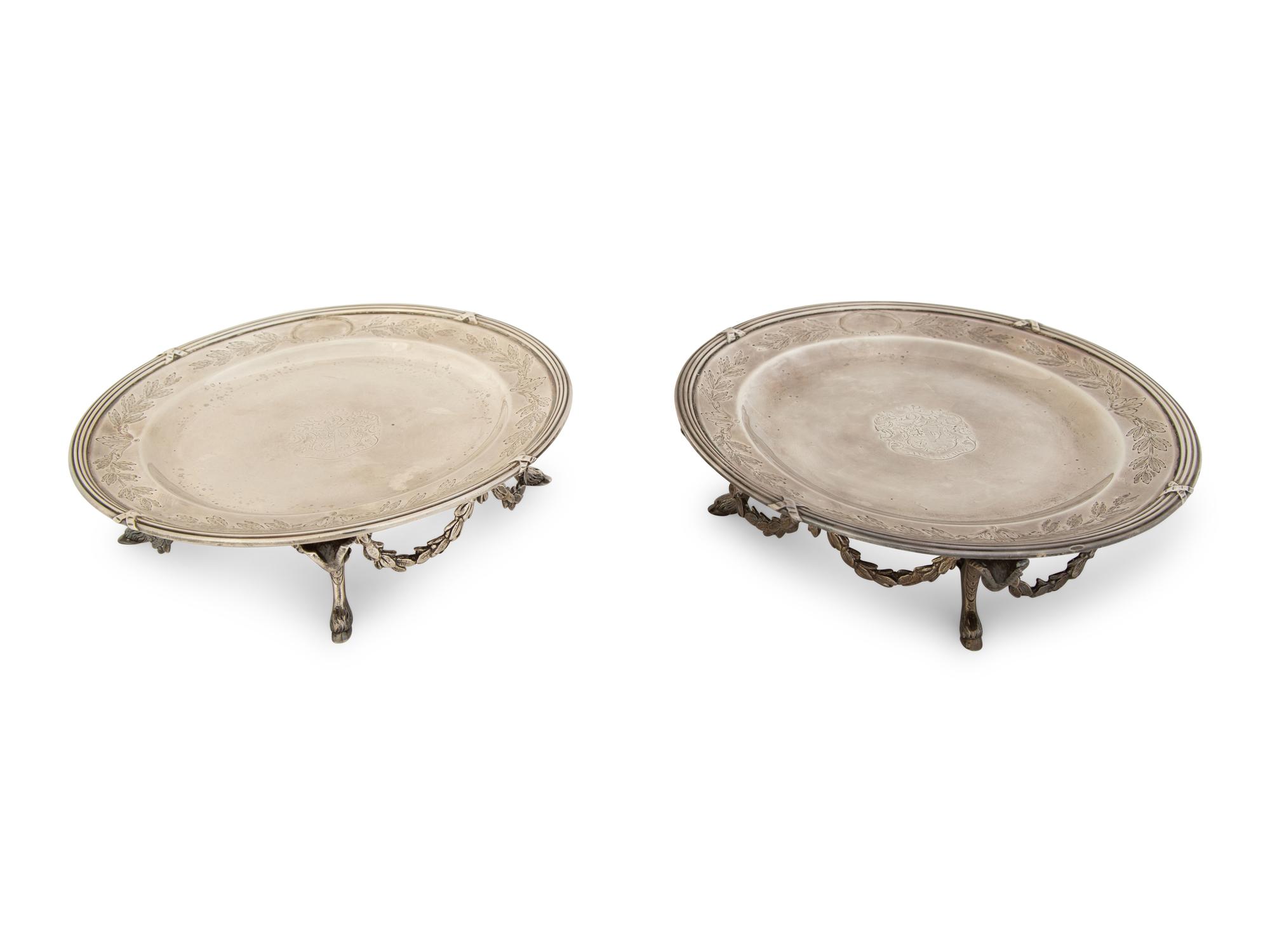 A Pair of Neoclassical Style French Silver Tazzas — Unknown Maker, Early 20th Century