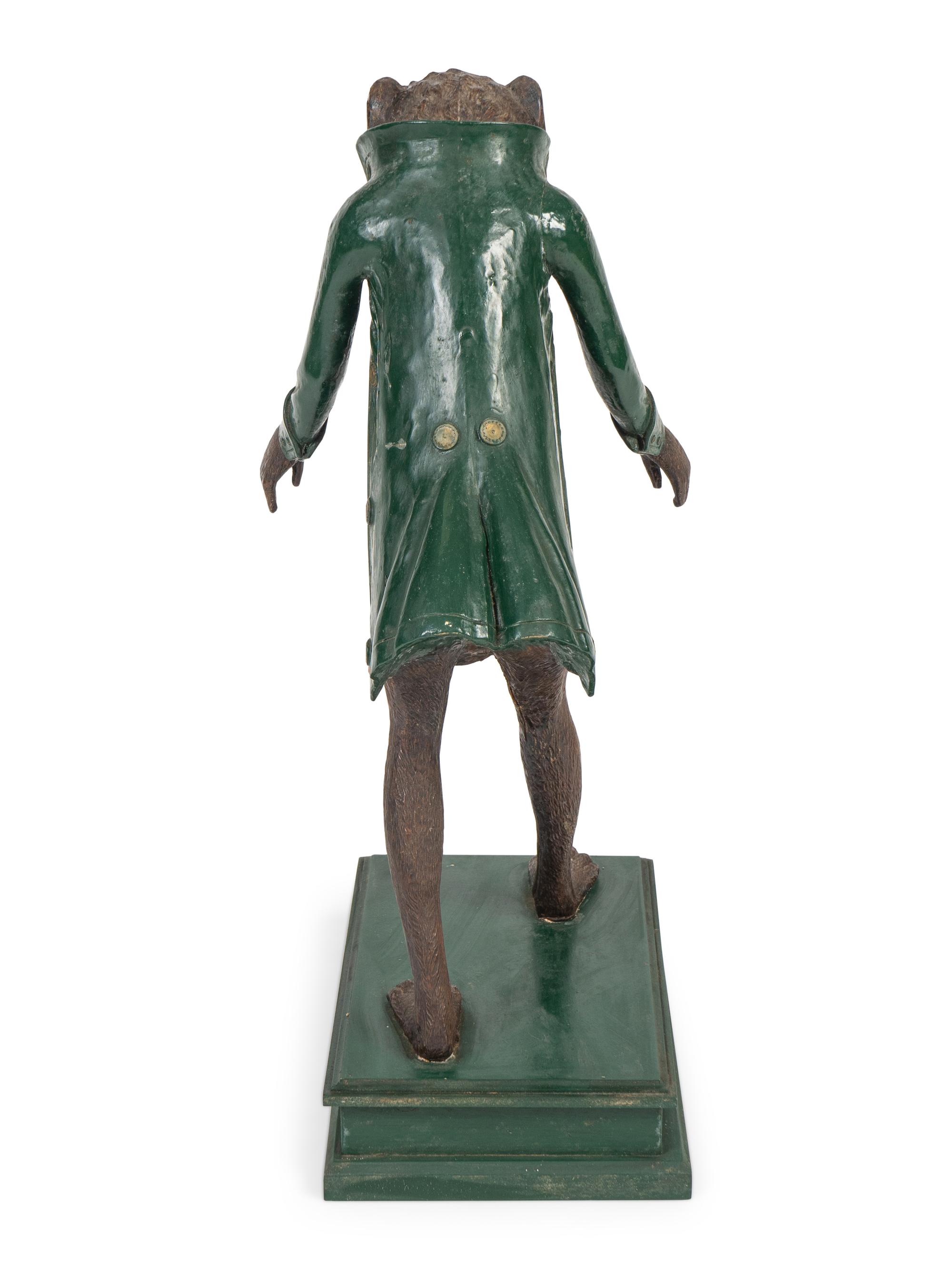 A Continental Polychromed Wood Figure of a Monkey — EARLY 20TH CENTURY