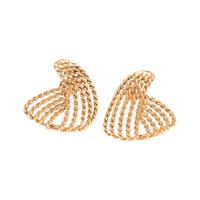 YELLOW GOLD EARCLIPS