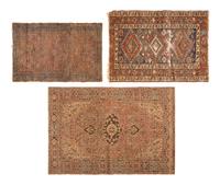 Three Persian Wool Area Rugs