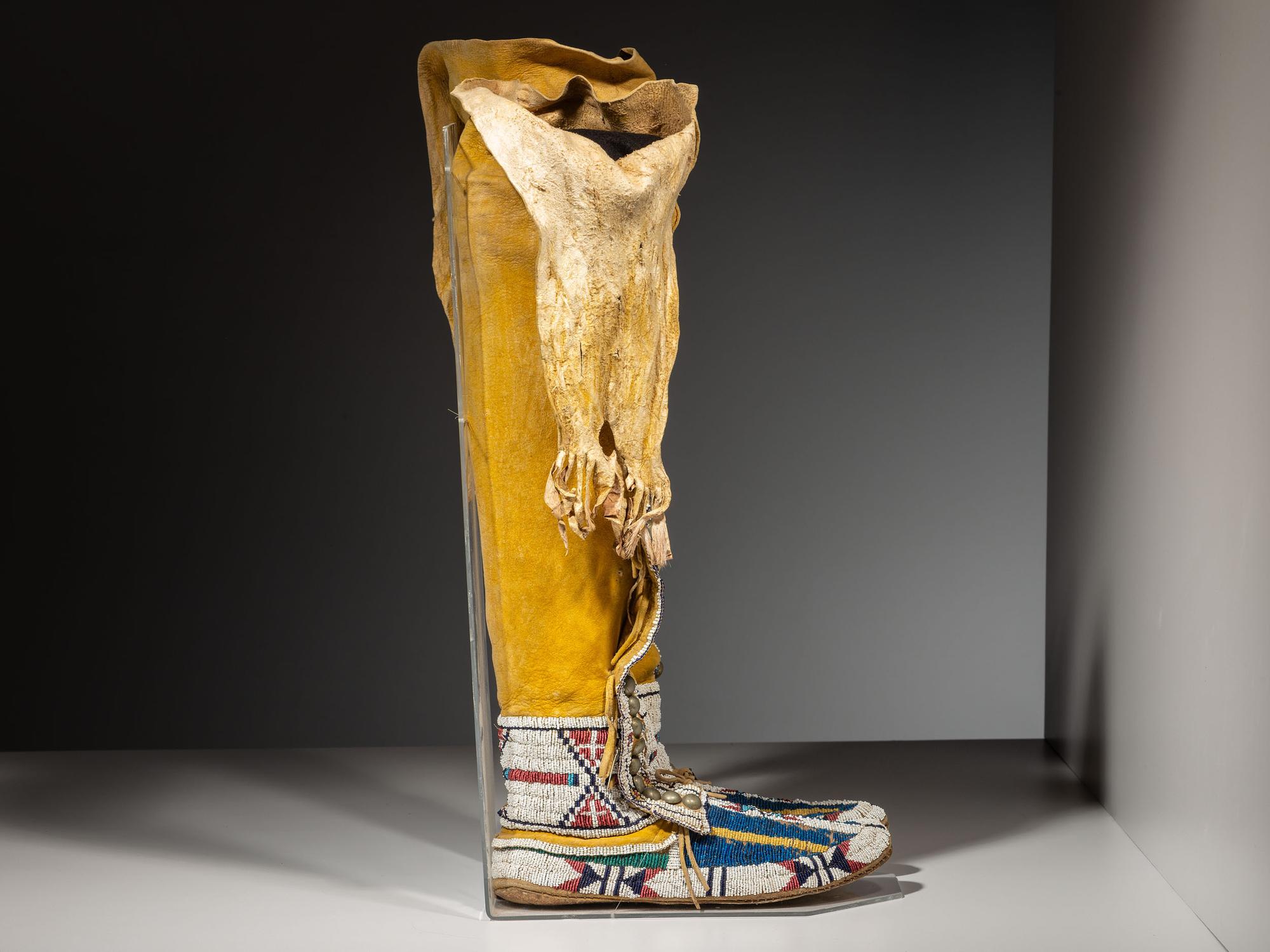 Cheyenne Beaded Leggings and Moccasins