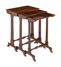 A Set of Regency Style Rosewood Nesting Tables
