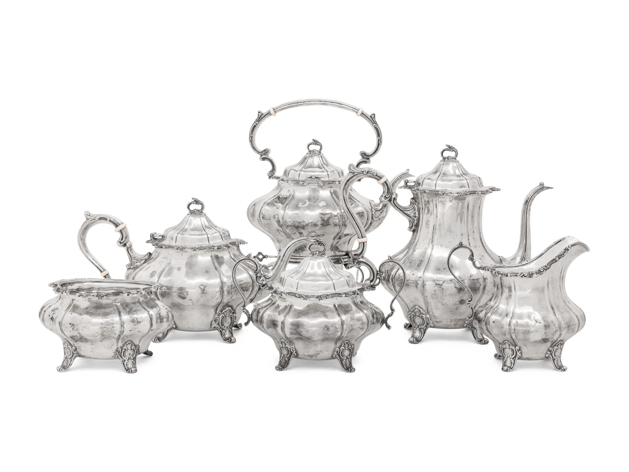 An American Silver Six-Piece Tea and Coffee Service