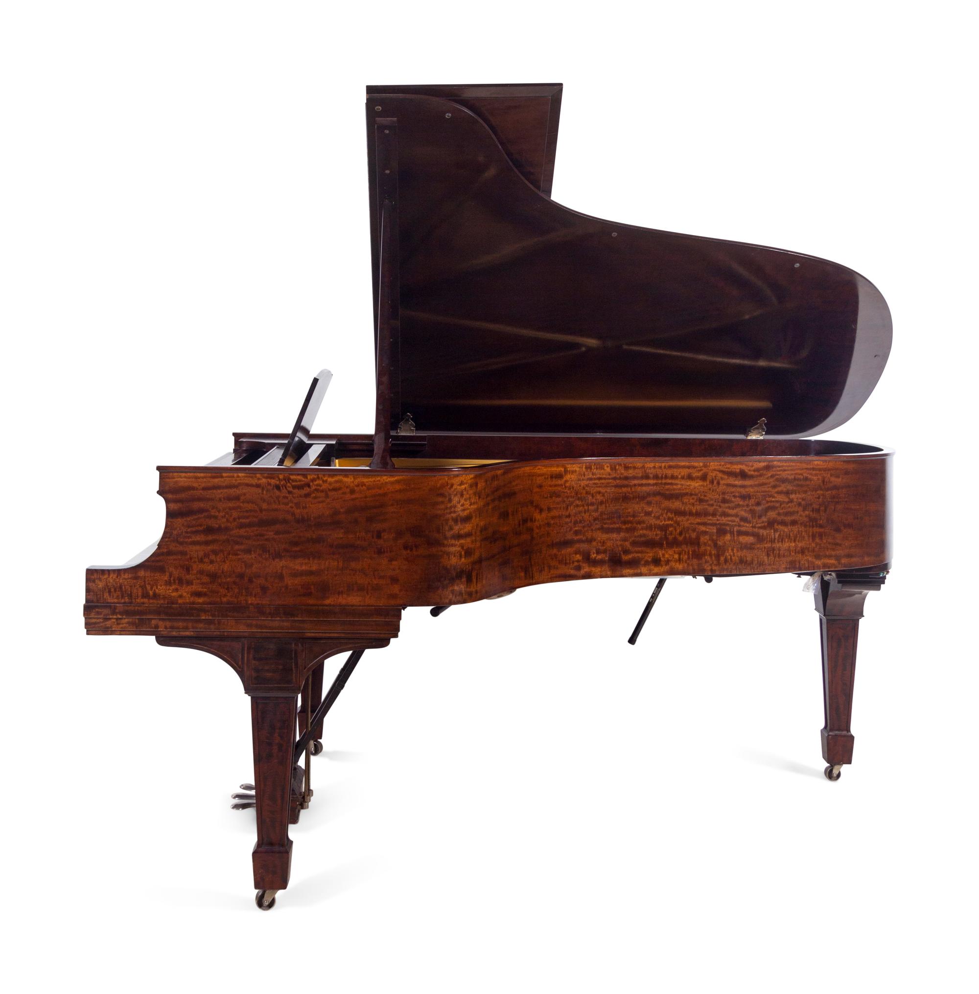 A Steinway & Sons Mahogany Grand Piano
