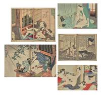 Ten Japanese Shunga Albums, 19th to First Half 20th century