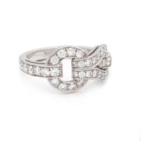 CARTIER, DIAMOND 'AGRAFE' RING