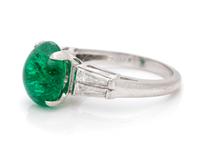 EMERALD AND DIAMOND RING