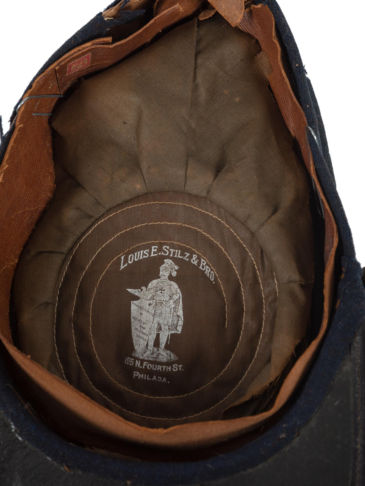 [LATE INDIAN WARS]. A group of 2 caps, highlighted by Late Indian War-era forage cap.