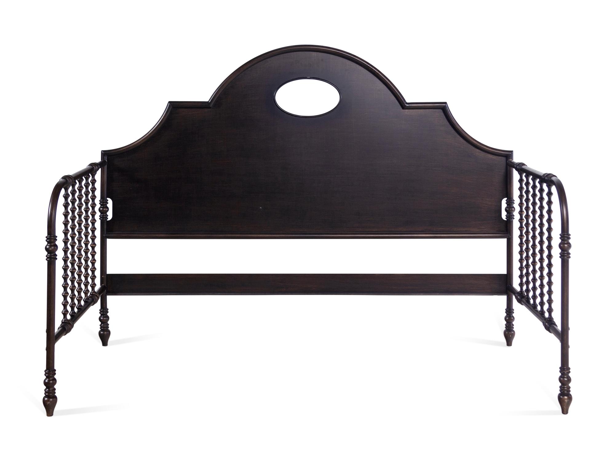 A Contemporary Black Metal Bed