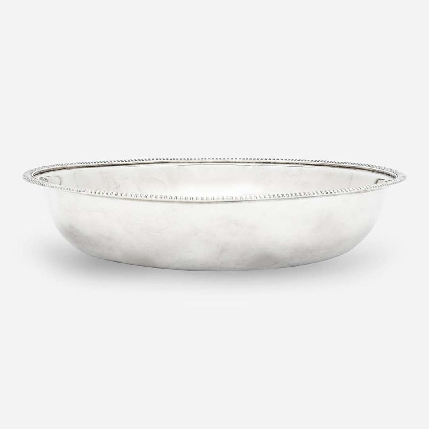 A silver washstand basin Anthony Rasch & Co. (active 1817-1819), Philadelphia, PA, circa 1820