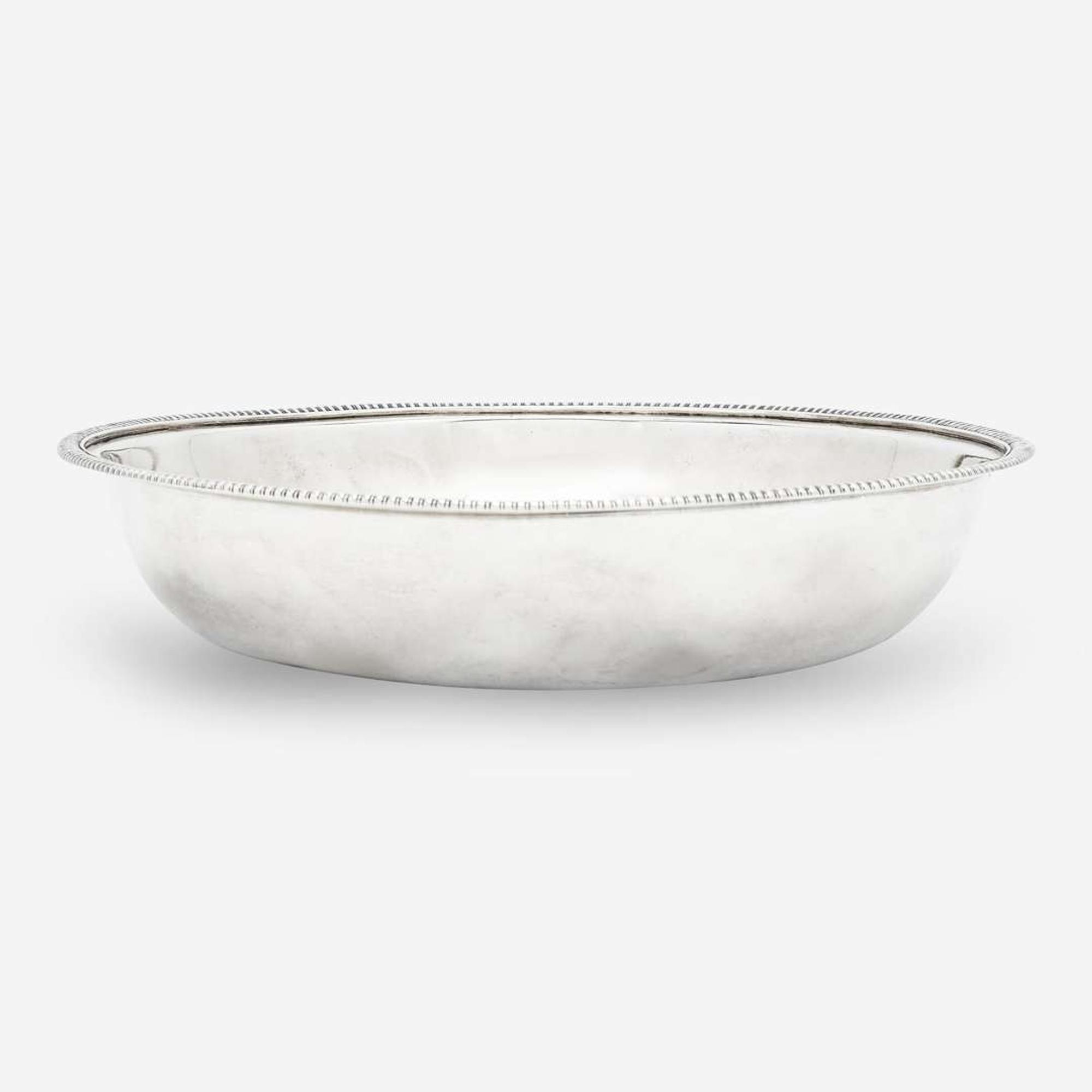 A silver washstand basin Anthony Rasch & Co. (active 1817-1819), Philadelphia, PA, circa 1820
