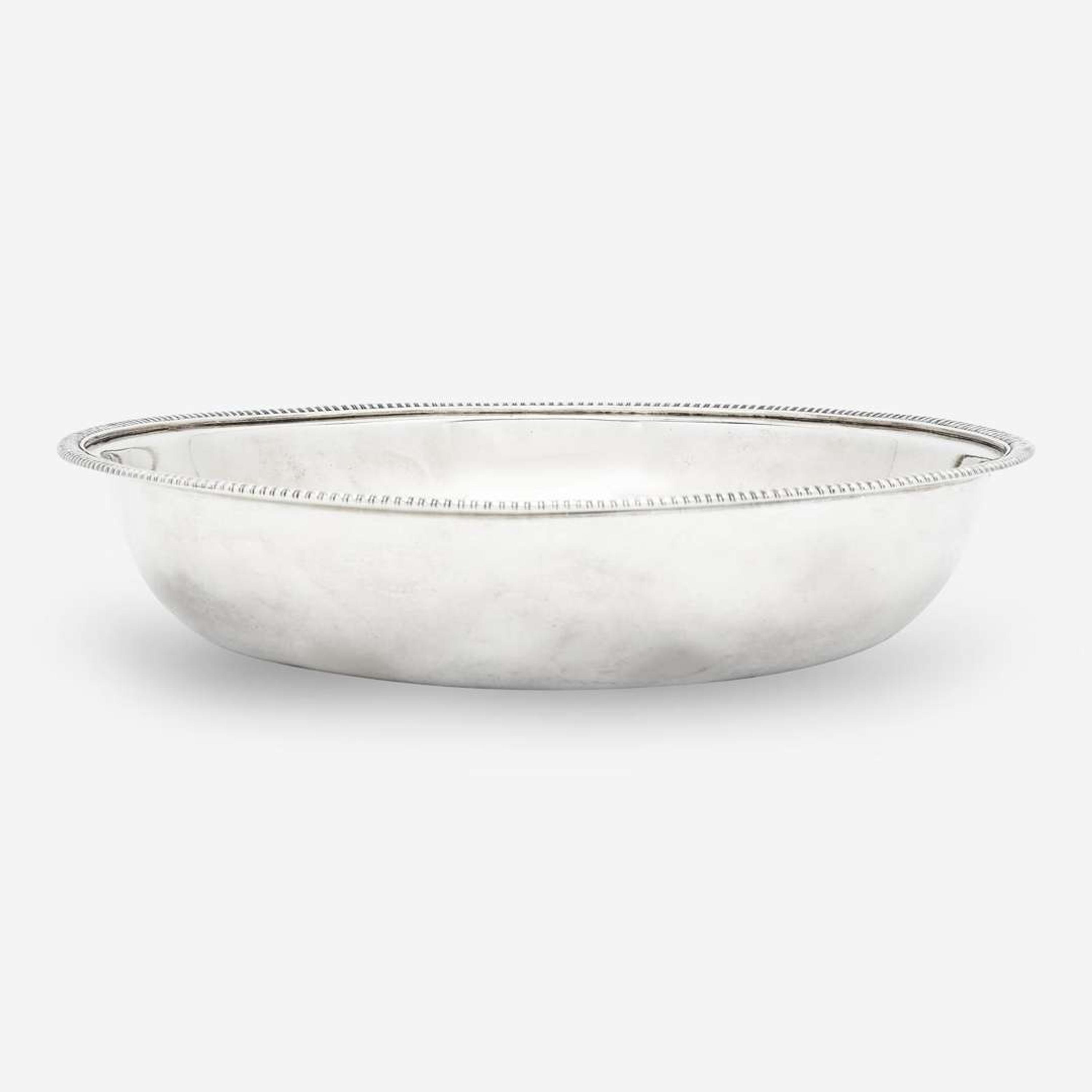 A silver washstand basin Anthony Rasch & Co. (active 1817-1819), Philadelphia, PA, circa 1820