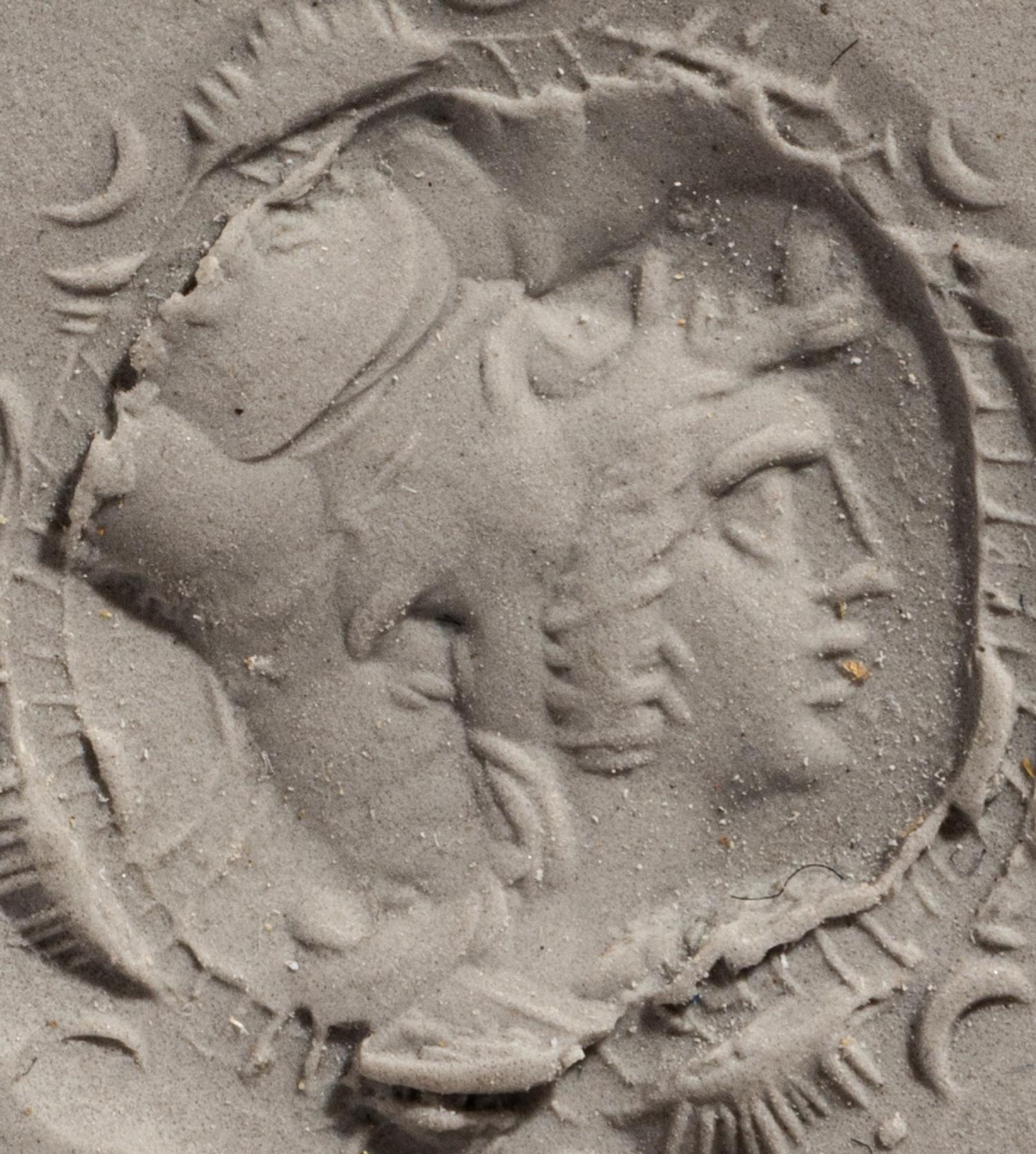 A Roman Carnelian Ring Stone with a Gryllos — Set in a gold ring