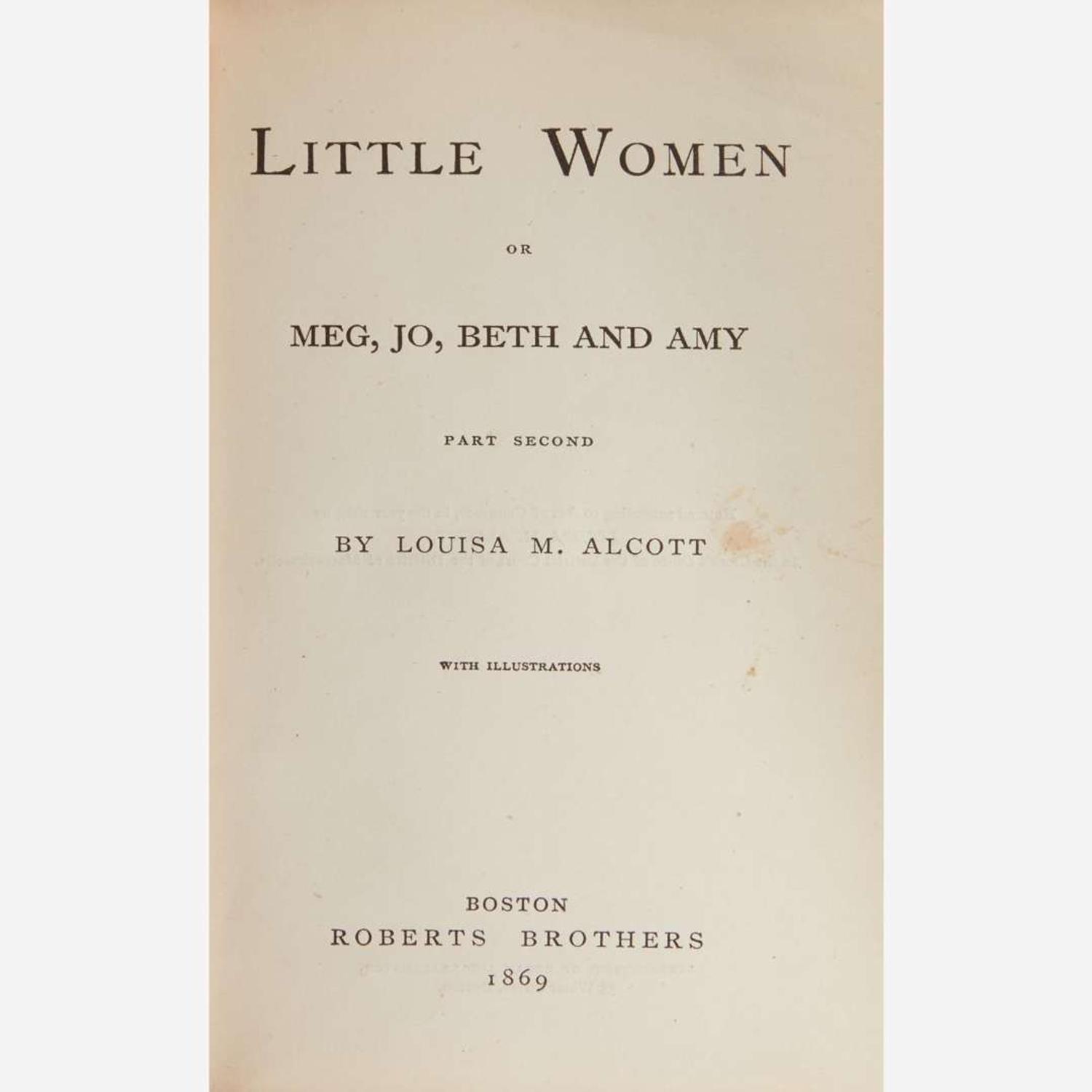 [Literature] Alcott, Louisa M. Little Women or, Meg, Jo, Beth and Amy