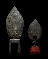 Two Chinese Bronze Figures of Bodhisattvas