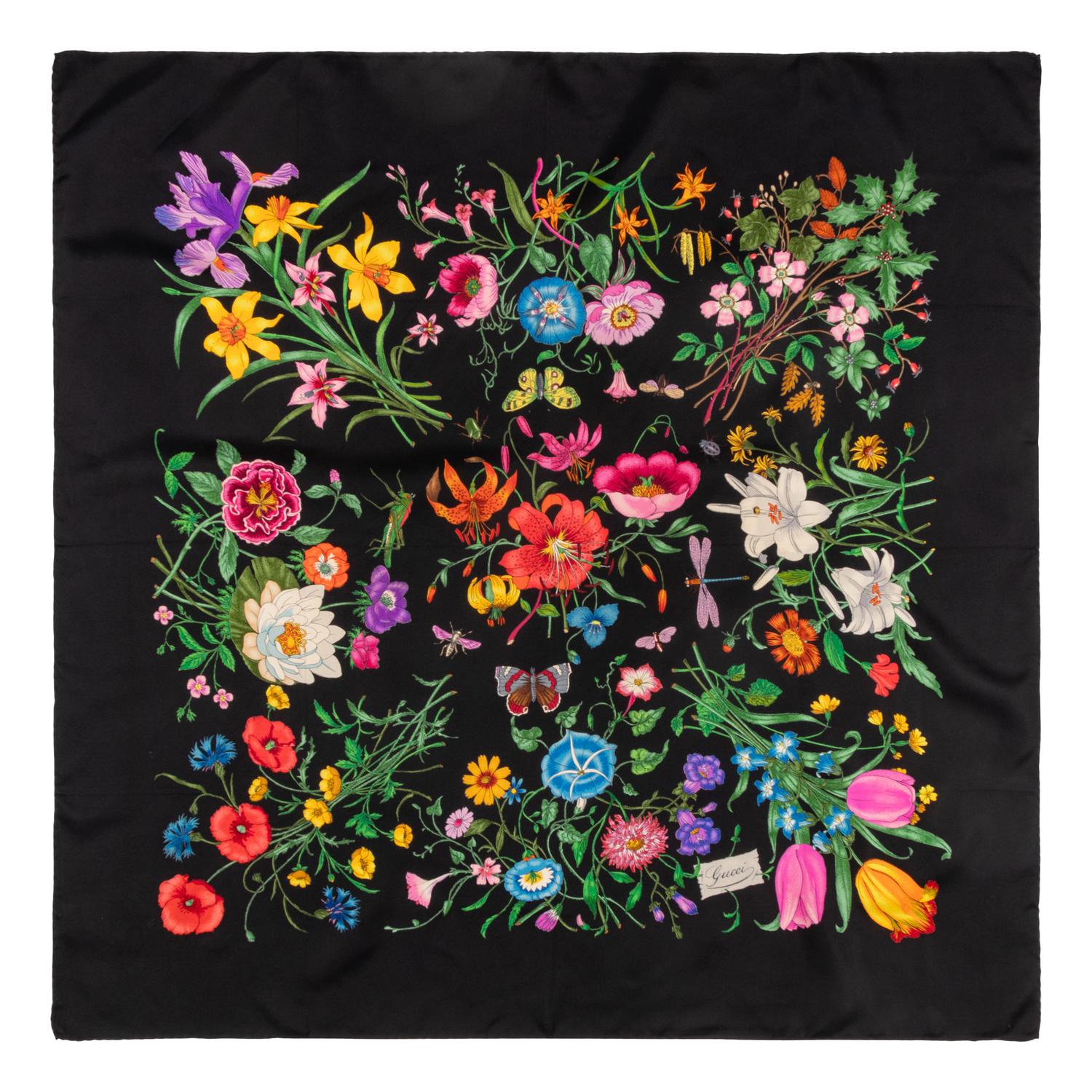 Gucci, Four Silk Scarves