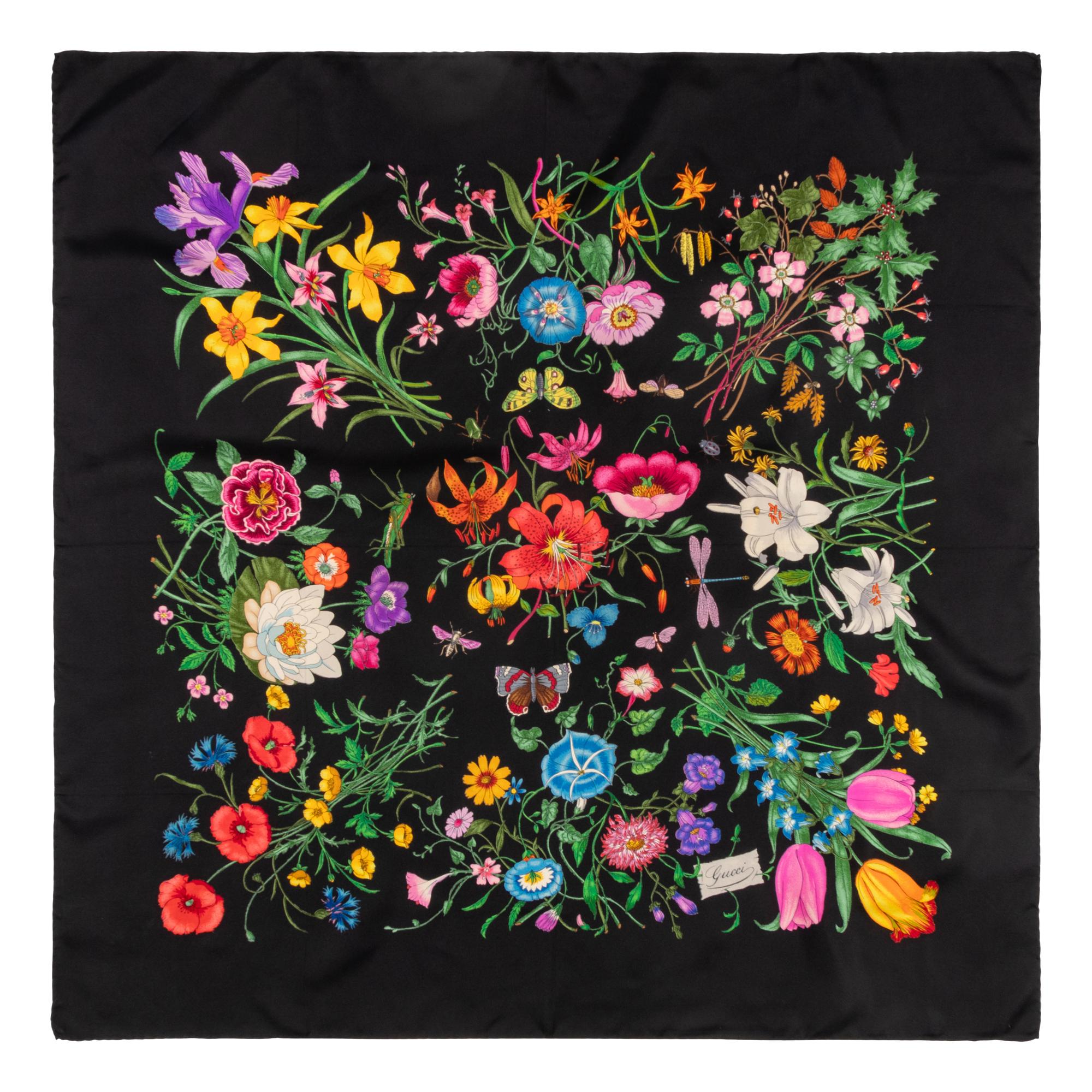 Gucci, Four Silk Scarves