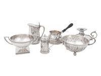 Seven American Silver Table Articles