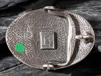 Spiked Sterling Silver Belt Buckle