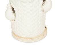 A White-Glazed Ceramic Table Lamp