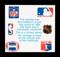 A Matched Number Set of 1992 United States Olympic Basketball Dream Team Silver Coins,