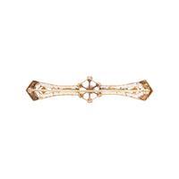ANTIQUE, PEARL AND DIAMOND BROOCH