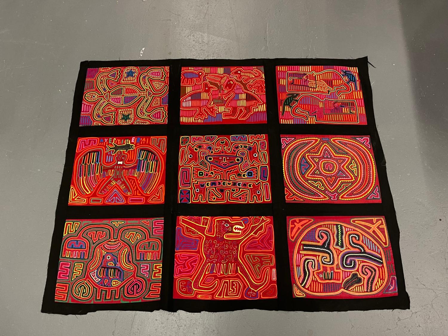 A Collection of Panamanian Molas Panels