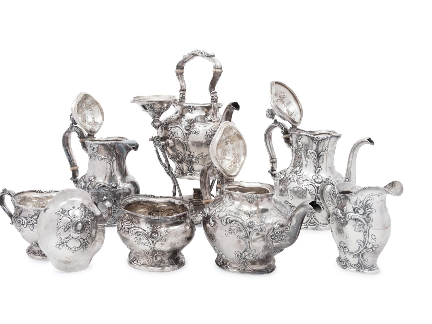 An American Silver Seven-Piece Tea and Coffee Service