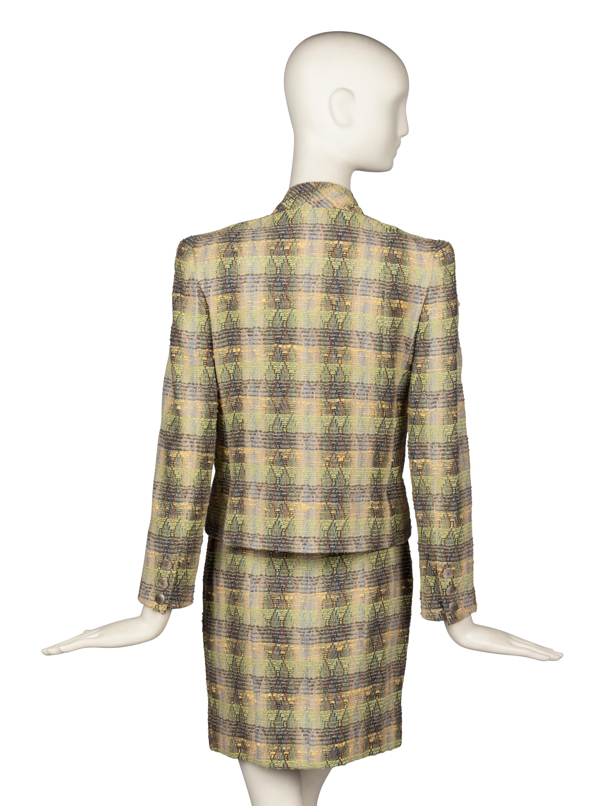 CHANEL, BOUCLÉ TWEED SKIRT SUIT