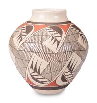 Polychrome Pottery Jar, with Migration Pattern