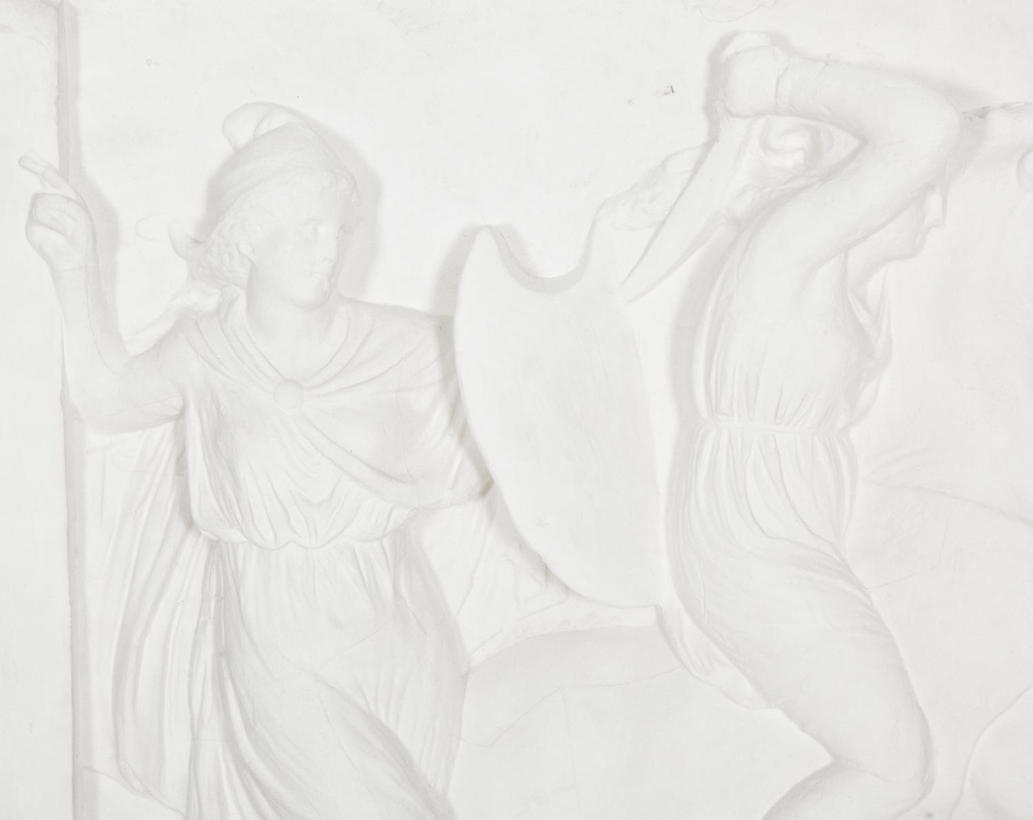 Two Cast Plaster Relief Panels After the Antique