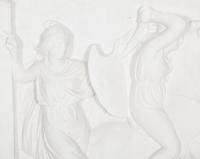 Two Cast Plaster Relief Panels After the Antique