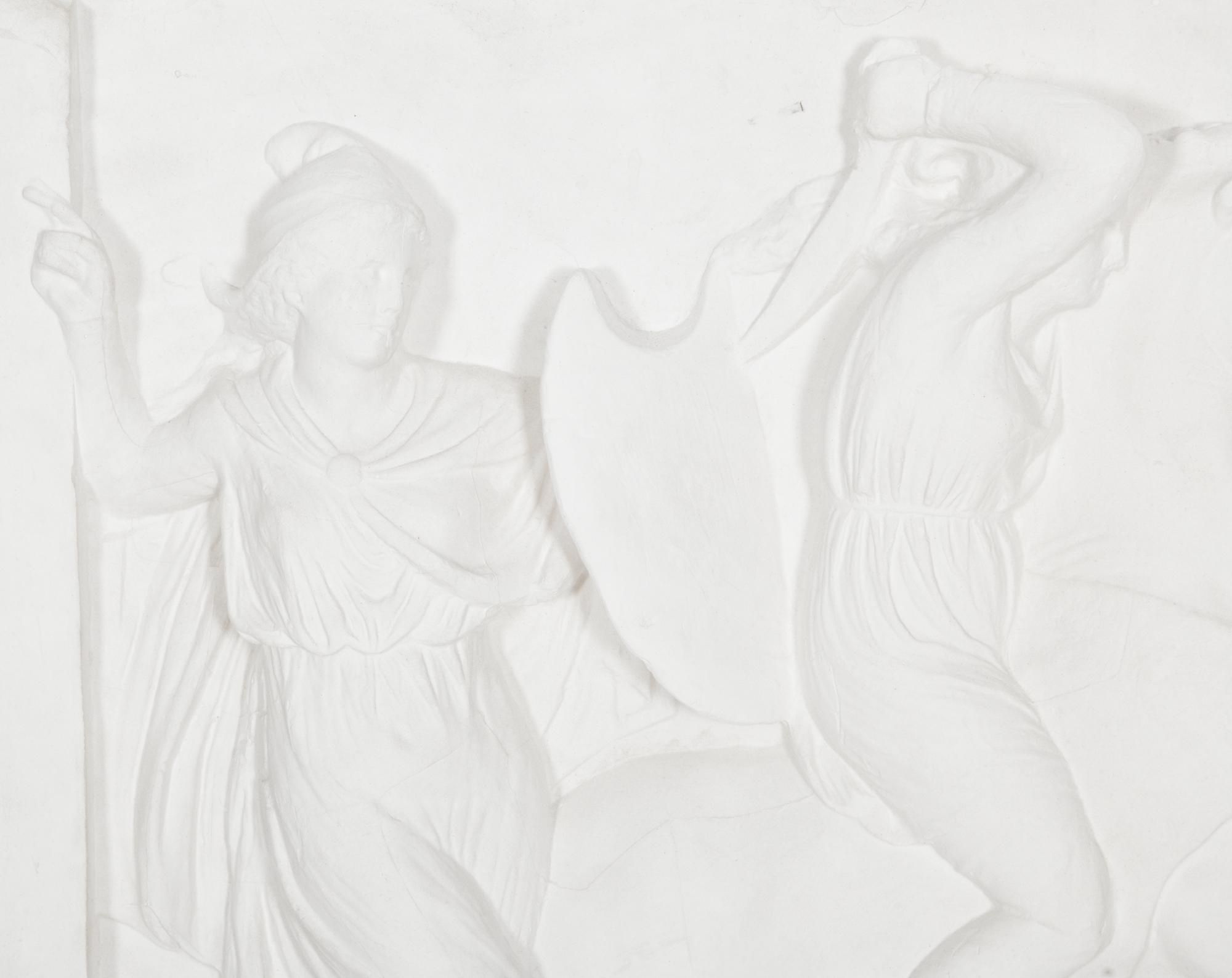 Two Cast Plaster Relief Panels After the Antique