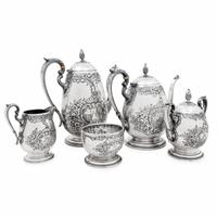 An American Silver Five-Piece Tea and Coffee Service