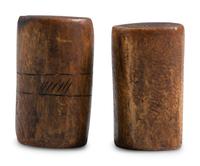 Plains Decorated Antler Hand Game Pieces