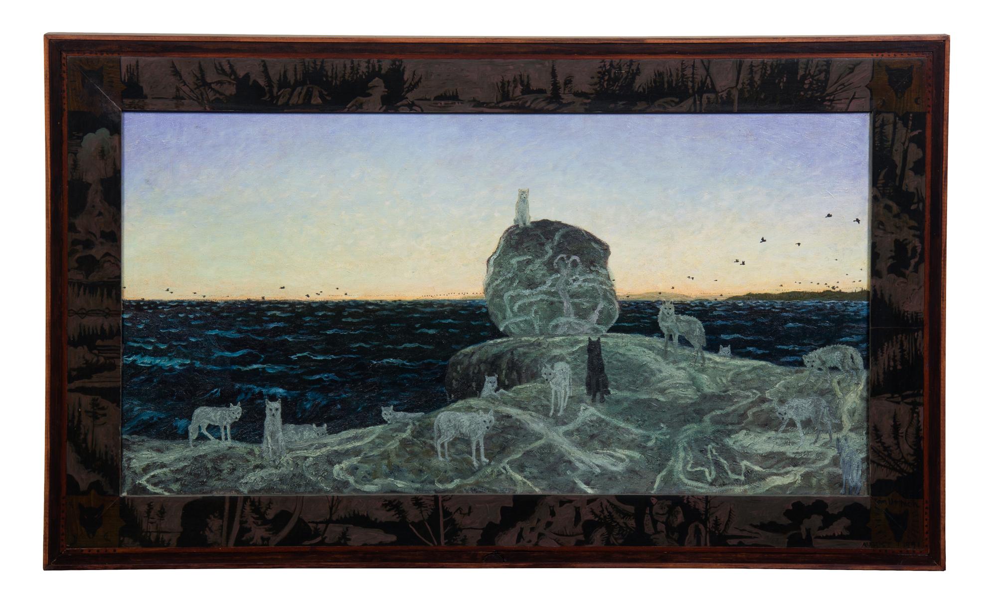 Tom Uttech, (Wisconsin, b. 1942), Kitchigami Maegwae Maeywaekamig, 1993