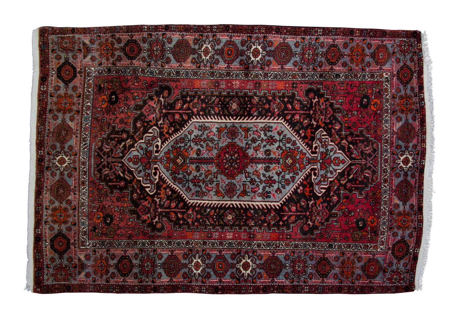 A Bidgeneh Wool Rug 6 feet 3 inches x 4 feet 5 inches. — PERSIA