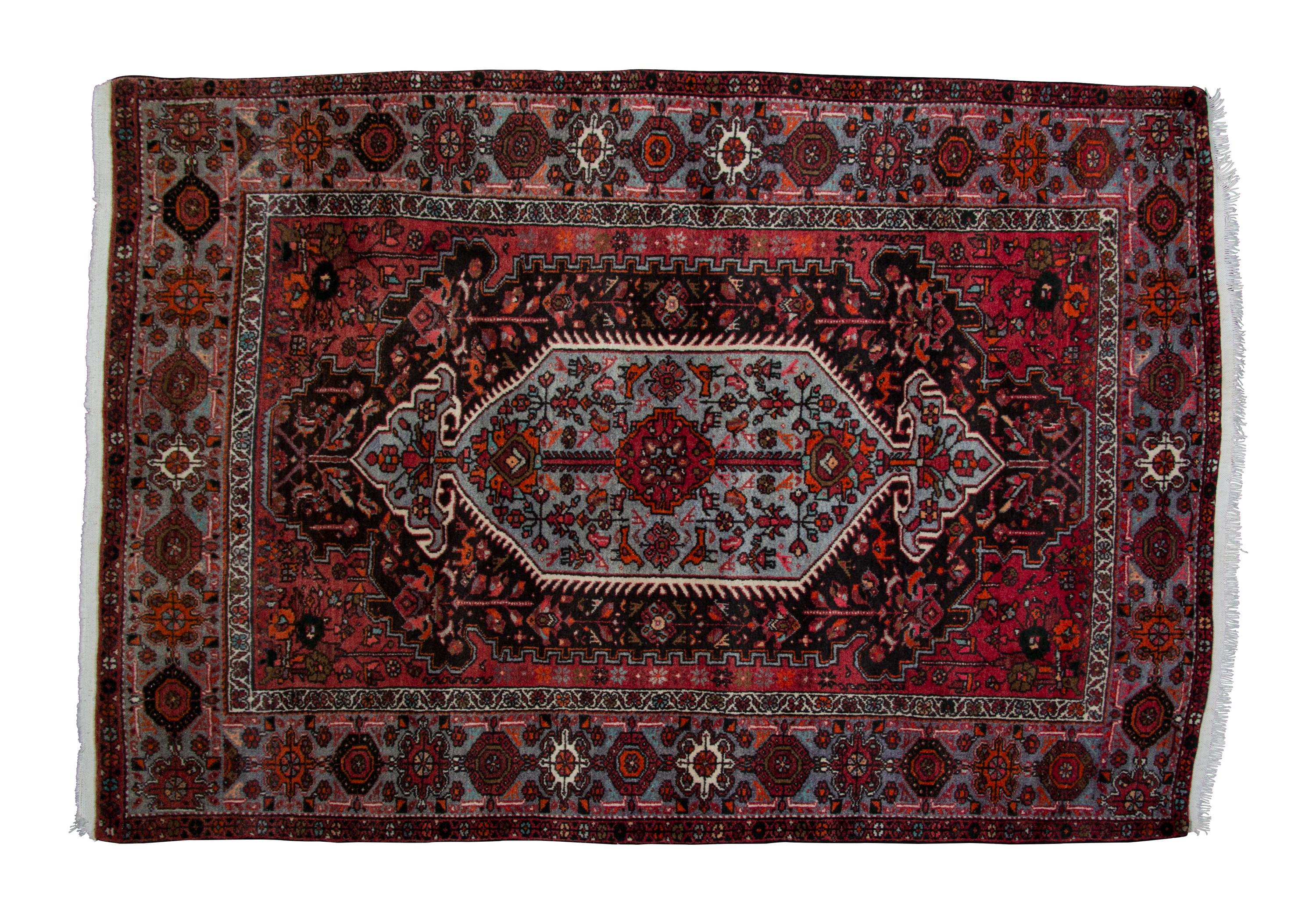 A Bidgeneh Wool Rug 6 feet 3 inches x 4 feet 5 inches. — PERSIA