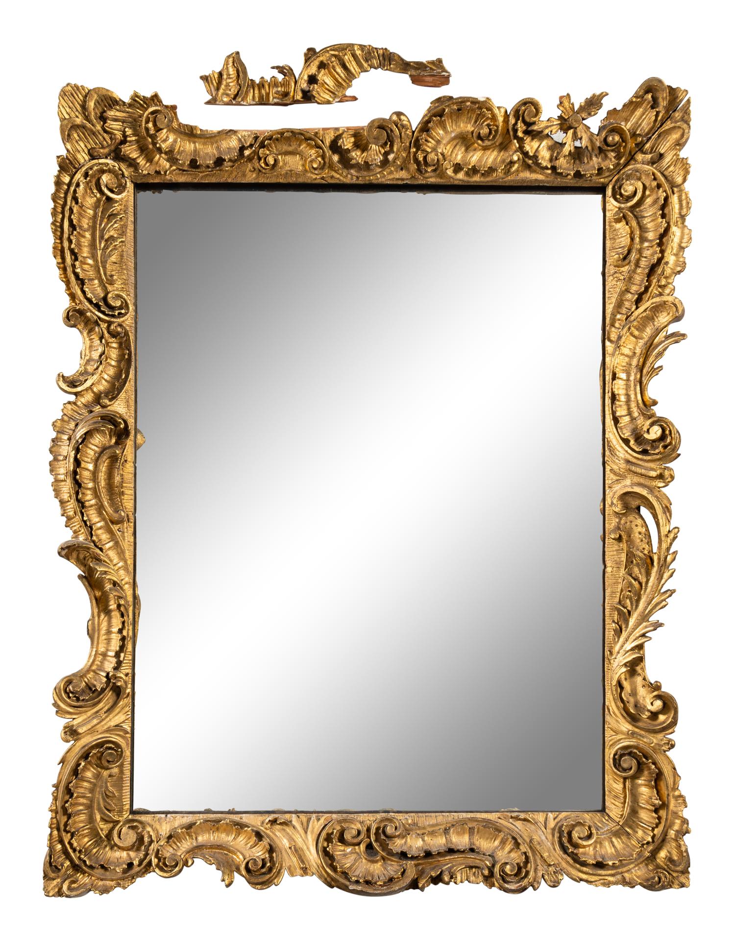 A Rococo Giltwood Mirror