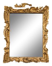A Rococo Giltwood Mirror