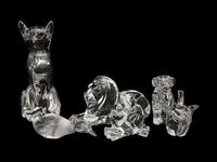 Ten Glass Figurines