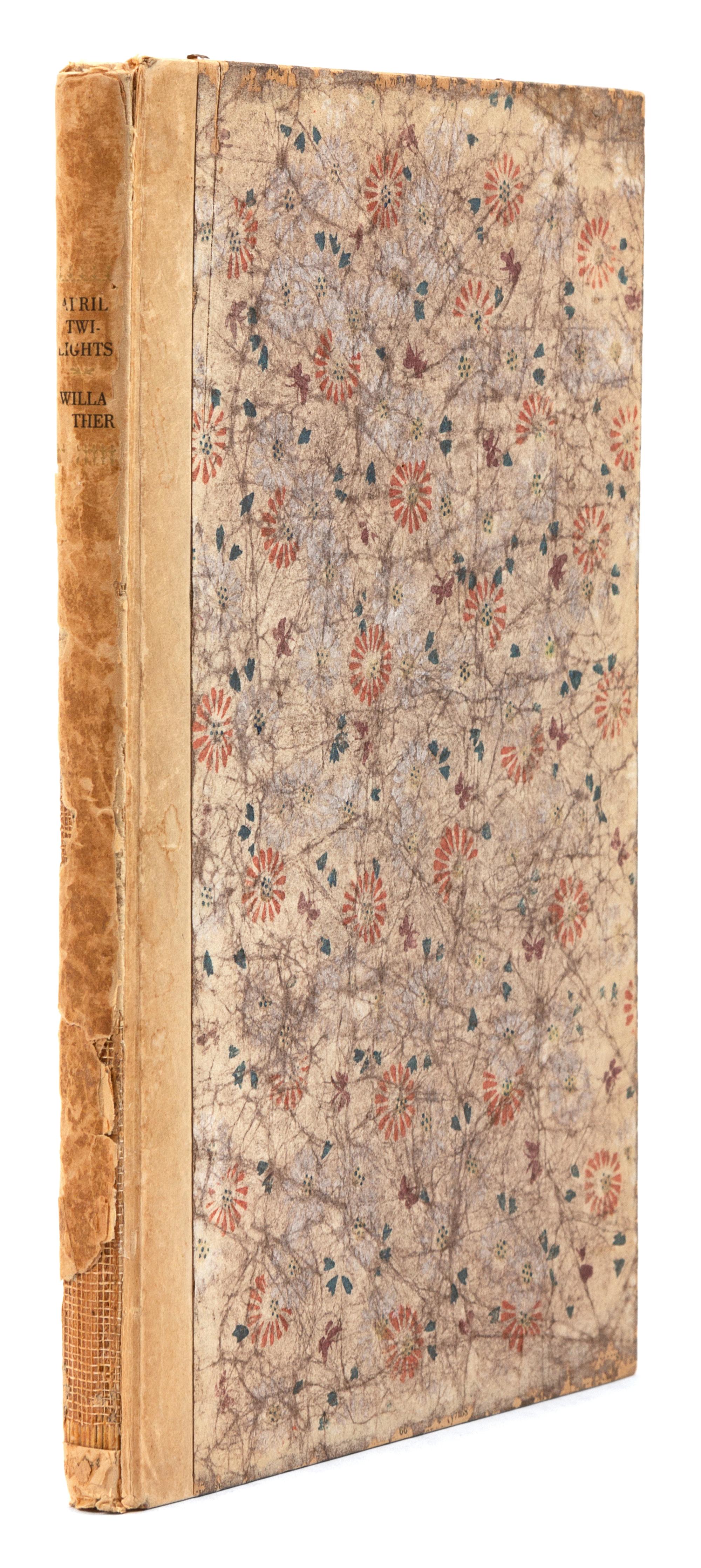 CATHER, Willa (1873-1947). April Twilights and Other Poems. New York: Alfred A. Knopf, 1923.