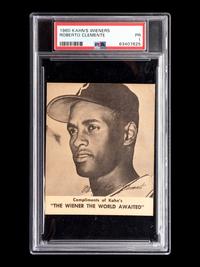 A 1960 Kahn's Weiners Roberto Clemente Baseball Card (PSA 1)