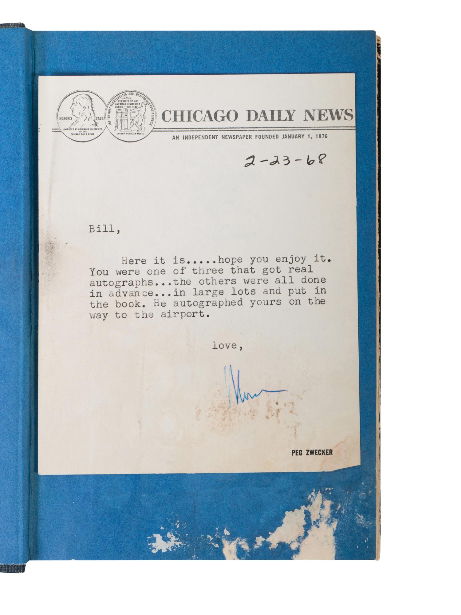 (Politics) KENNEDY, Robert F (1925-1968). To Seek a Newer World . Garden City, NY: Doubleday & Company, Inc. 1967.