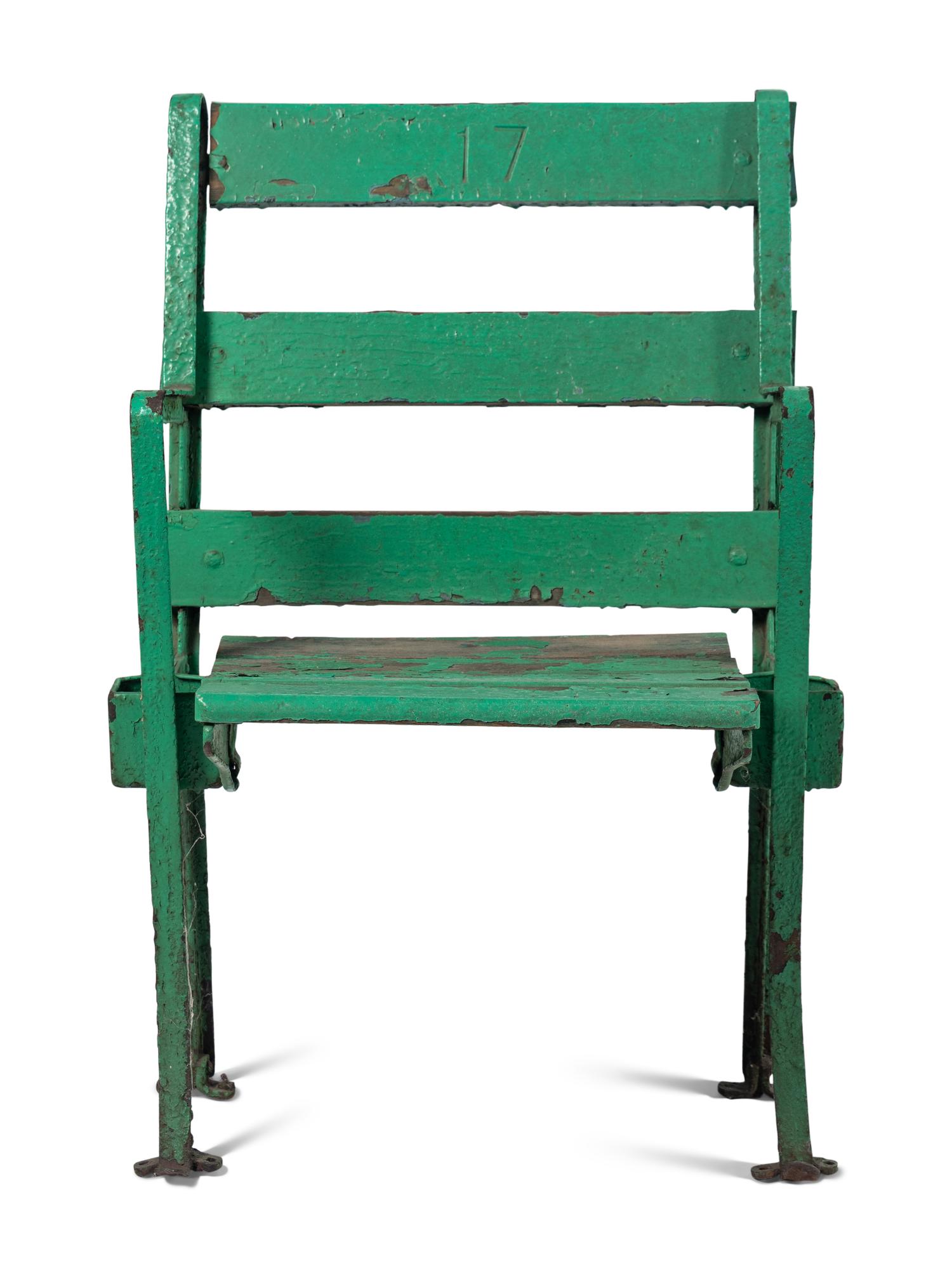 A Vintage Chicago White Sox Comiskey Park Stadium Seat Chair,