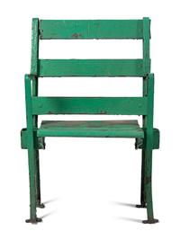 A Vintage Chicago White Sox Comiskey Park Stadium Seat Chair,