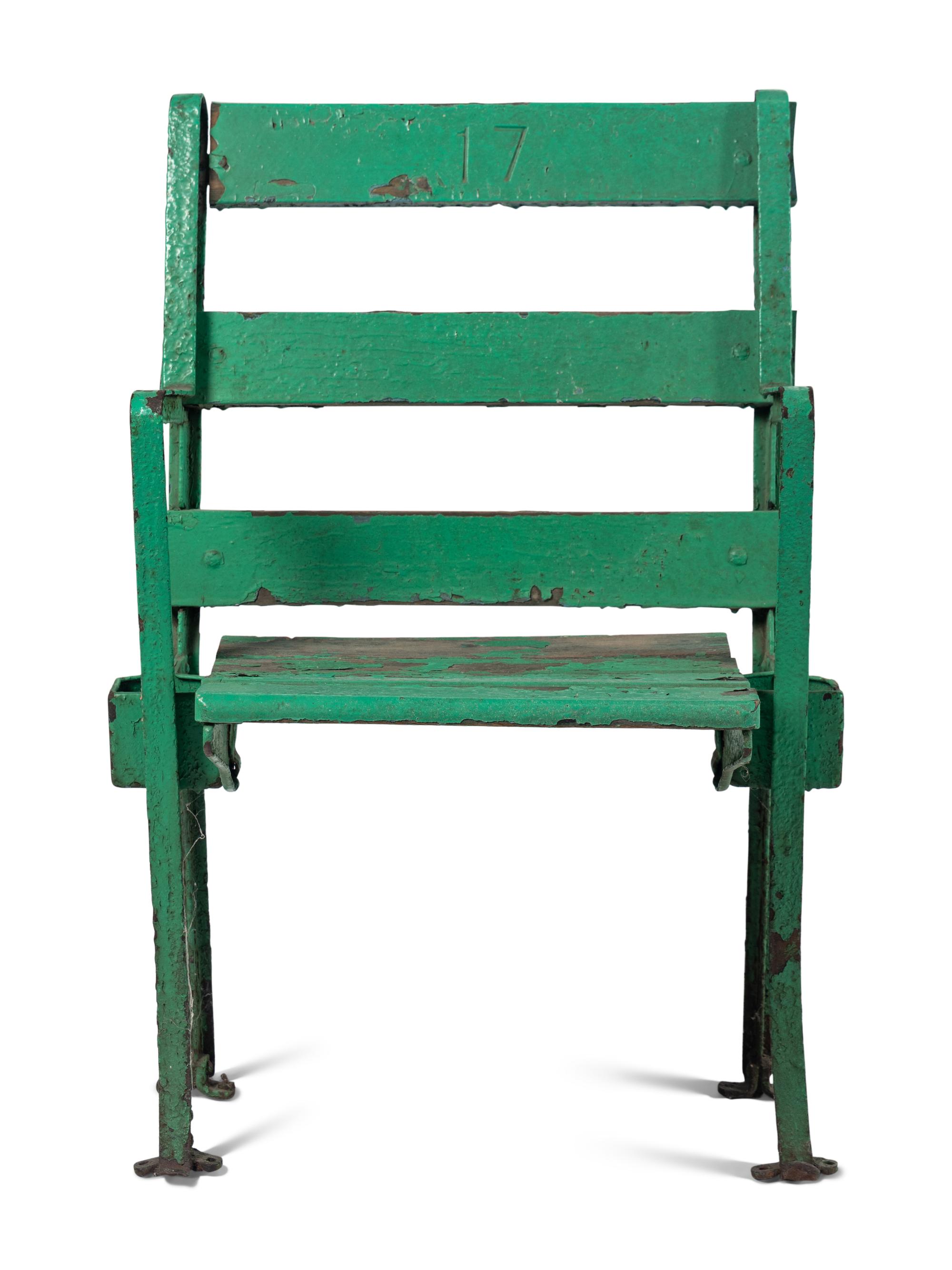 A Vintage Chicago White Sox Comiskey Park Stadium Seat Chair,