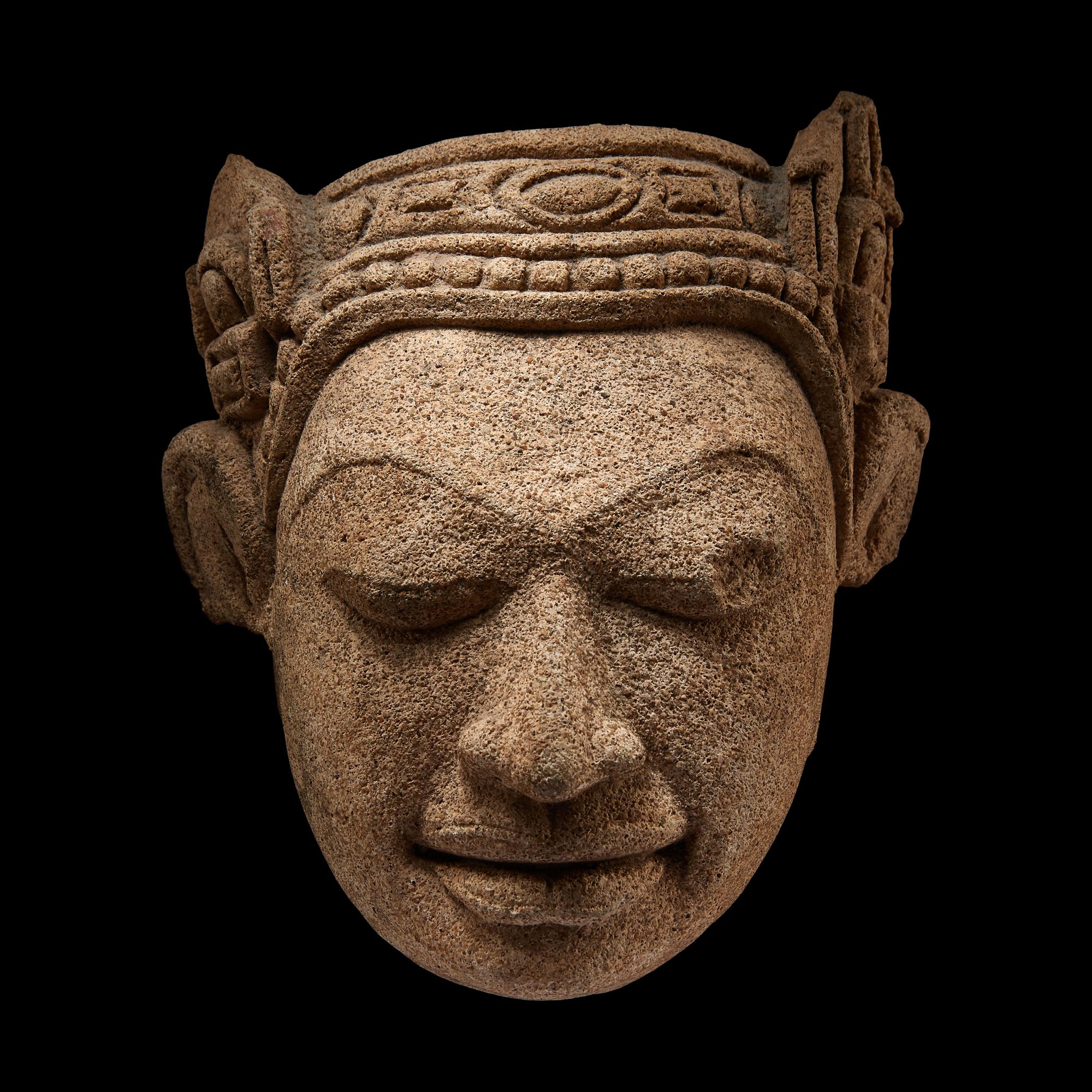 A Indian Stone Head